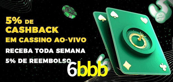 Promoções do cassino ao Vivo 6bbb